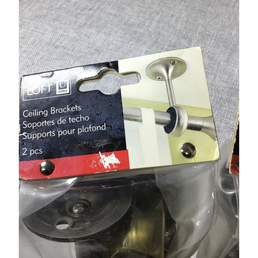 LOFT Umbra Ceiling Brackets 2 pcs Pewter/Etain (bundle 2) 2.5 cm Hardware inclui